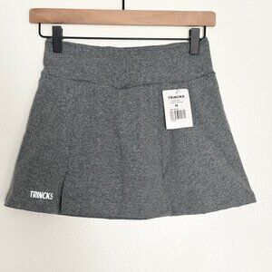 Compression Polyamide Fabric Fitness Skort Heather Grey M